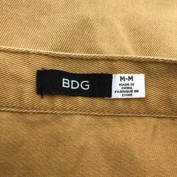 BDG Womens Tan Button-Front A-Line Mini Skirt Size M - Picture 3 of 4